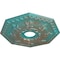 Ekena Millwork Nottingham Medallion (Canopies up to 4 5/8"), 18"OD x 3 1/2"ID x 1 1/2"P, Copper Green Patina CM18NTCGS - alternate 2